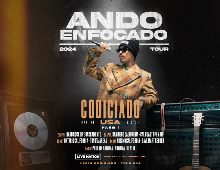 CODICIADO Y SU TOUR “ANDO ENFOCADO” ¡LLEGA A ESTADOS UNIDOS! El Flash